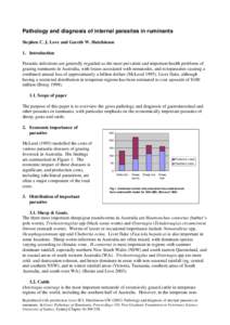 Microsoft Word - Love & Hutchinson-Pathol and Dx Int Parasites ruminants - …