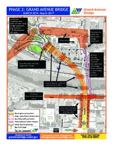 PHASE 2: GRAND AVENUE BRIDGE MARCHMarch 2017 Construct roadways and walls of river road,