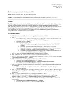 6JSC/MusicWG/6/rev November 18, 2014 Page 1 of 35 To: Joint Steering Committee for Development of RDA From: Damian Iseminger, Chair, JSC Music Working Group