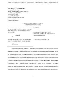 Ming Huang, et al. v. Sonus Networks, Inc., et al. 15-CVClass Action Complaint for Violations of the Federal Securities Laws