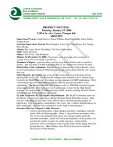 Central Aroostook Soil and Water Conservation District 735 MAIN STREET, Suite 3, PRESQUE ISLE, ME[removed]Est. 1942