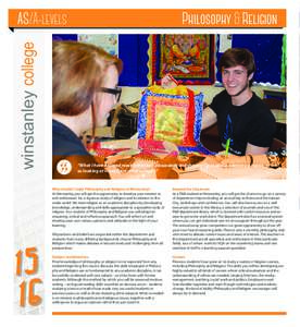 winstanley college  AS/A-levels Philosophy & Religion