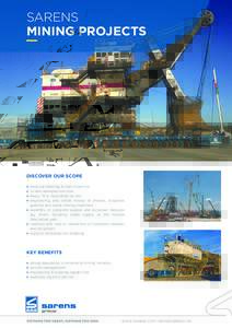 SARENS MINING PROJECTS DISCOVER OUR SCOPE modular handling & load-in service in-land transport services