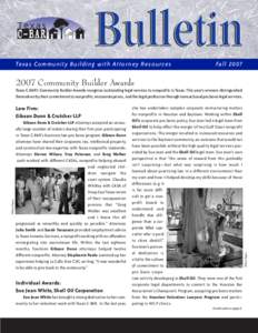 Texas Community Building with Attorney Resources  Fall[removed]Community Builder Awards