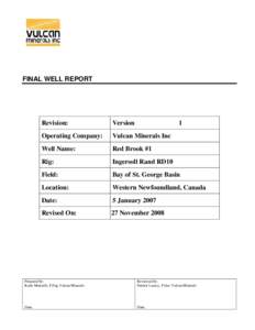 Microsoft Word - Red Brook #1 Final Well Report Ver0.doc