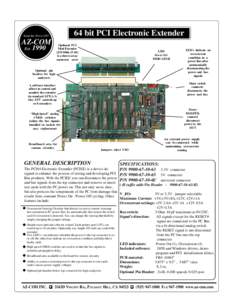 64 bit PCI Electronic Extender  Keep the Power ON! AZ-COM Est.