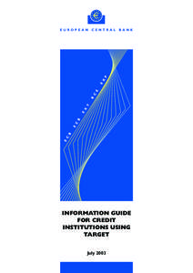 Information guide for credit institutions using TARGET