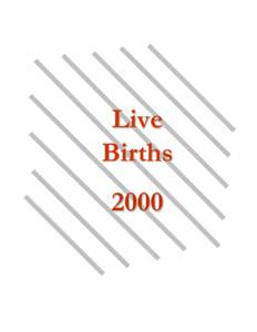 Live Births 2000 Live Birth Highlights Recent