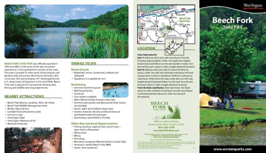 Camping / Beech Fork Lake / West Virginia / Recreation / Outdoor recreation / Backpacking / Campsite / Property law