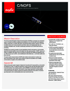 C/NOFS / Satellites / United States Naval Observatory Flagstaff Station / ARGOS / Spaceflight / Spacecraft / Space technology