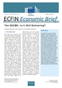 The G20@5: Is It Still Delivering?