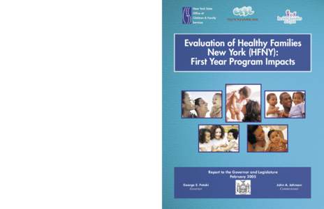 Center for Human Services Research  Evaluation of Healthy Families New York (HFNY): First Year Program Impacts