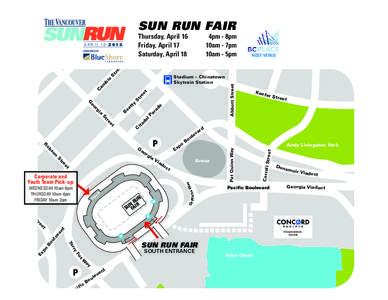 SUN RUN FAIR  Stadium – Chinatown Skytrain Station  t