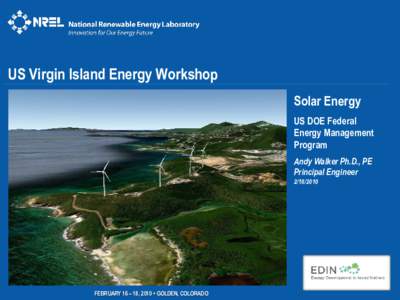 NREL Power point slide template - cover and main slide