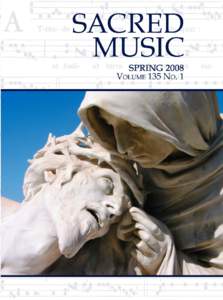 Sacred Music Volume 135 Number 1