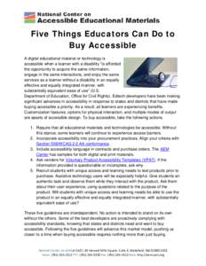 5 Things Educators Need to Know to Buy Accessible