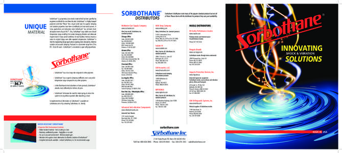 SORBOTHANE  ® UNIQUE MATERIAL