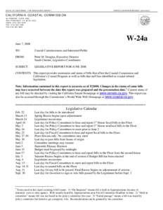 STATE OF CALIFORNIA—THE RESOURCES AGENCY  ARNOLD SCHW ARZENEGGER, G OVERNOR CALIFORNIA COASTAL COMMISSION 45 FREMONT, SUITE 2000