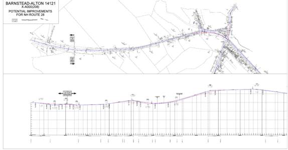 BARNSTEAD-ALTON[removed]X-A000(208) POTENTIAL IMPROVEMENTS FOR NH ROUTE 28 PRELIMINARY PLANS SUBJECT TO CHANGE