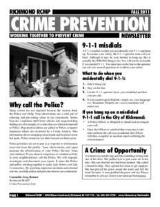 Fall 2011_Crime Prevention Newsletter_ENGLISH.indd