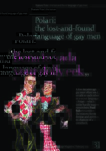Feature Polari: the lost-and-found language of gay men  Polari: the lost-and-found language of gay men