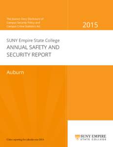 The Jeanne Clery Disclosure of Campus Security Policy and Campus Crime Statistics Act SUNY Empire State College