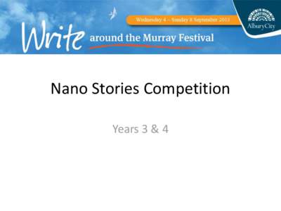 Nano Stories Competition Years 3 & 4 First Place: Mattea Little The Owl I am deaf. To me, the world has no voice, the