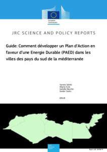Guide: Comment développer un Plan d’Action en faveur d’une Energie Durable (PAED) dans les villes des pays du sud de la méditerranée Third Main Title Line Third Line