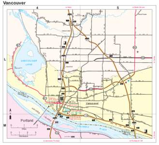 [removed]Washington State Highway Map - Vancouver Inset