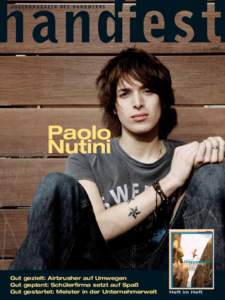 JUGENDMAGAZIN DES HANDWERKS  5 | 2006 Paolo Nutini