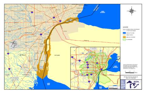 Detroit River AOC Boundary Map