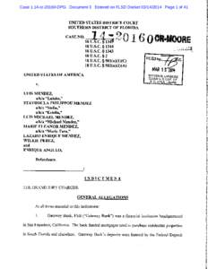 Case 1:14-crDPG Document 3 Entered on FLSD DocketPage 1 of 41  UNITED STATES DISTRICT COURT SO UTH ERN DISTRICT O F FLO RIDA  CASENO.