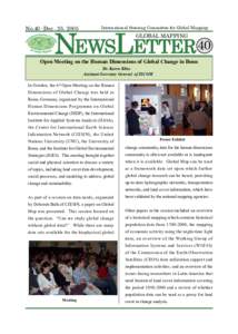 NEWSLETTER 40  No.40 -Dec . 25, 2005 International Steering Committee for Global Mapping