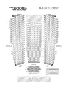 Moore Theatre Main Floor Seating Chart - Jan 2014