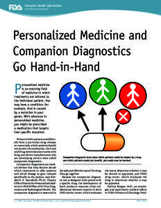 Consumer Health Information www.fda.gov/consumer Personalized Medicine and Companion Diagnostics Go Hand-in-Hand