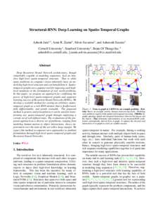 Artificial neural networks / Graph theory / Artificial intelligence / Recurrent neural network / Computational neuroscience / Computational statistics / Deep learning / Long short-term memory / Connectivity / Graphical model / Graph / Directed graph