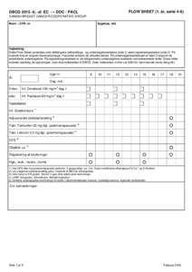 DBCGb, -d: EC → DOC / PACL  FLOW SHEET (1. år, serie 4-6) DANISH BREAST CANCER COOPERATIVE GROUP Navn – CPR. nr.