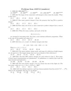 Ring theory / Number theory / Algebraic number theory / Elementary number theory / Integer / Summation / Pythagorean triple / Integer triangle / Mathematics / Abstract algebra / Elementary mathematics