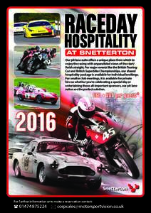 SN Raceday Hospitality 2016