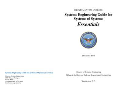 Systems Engineering Guide for Systems of Systems