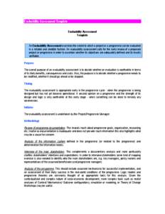 Methodology / Impact assessment / Program evaluation / Logic model / Empowerment evaluation / Participatory development communication / Evaluation / Evaluation methods / Sociology