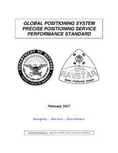 GLOBAL POSITIONING SYSTEM PRECISE POSITIONING SERVICE PERFORMANCE STANDARD