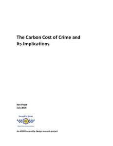 Secured by Design – The Carbon Cost of Crime and Its Implications