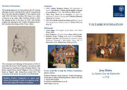 Philosophes / Philosophy of sexuality / Voltaire / Early Modern period / Jean Huber / French people / French literature / Age of Enlightenment / Memoirists