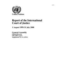A[removed]United Nations Report of the International Court of Justice