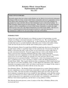 Microsoft Word - Redeploy Illinois Legislative Report 5-07_.doc