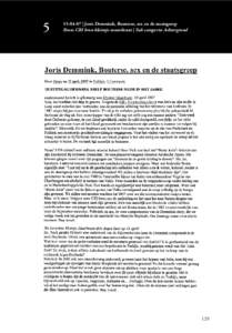  | Joris Demmink, Bouterse, sex en de staatsgreep Bron: CRI bron kleintje muurkrant | Sub categorie: Achtergrond  129