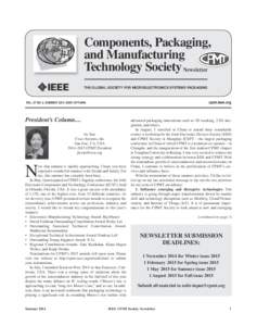 Engineering / IEEE Components /  Packaging & Manufacturing Technology Society / Technology / International nongovernmental organizations / Institute of Electrical and Electronics Engineers / Universidade Federal do ABC