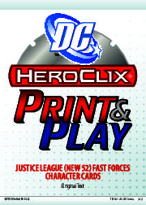 JUSTICE LEAGUE (NEW 52) FAST FORCES CHARACTER CARDS Original Text ©2012 WizKids/NECA LLC.  TM & © 2012 DC Comics