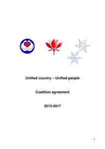 Unified country – Unified people  Coalition agreement[removed]